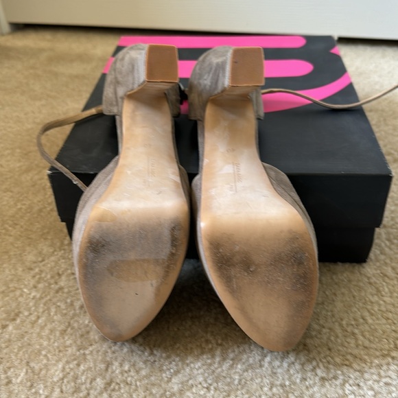 Zara Taupe platform heels - Picture 4 of 4